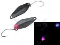 Cucharilla ondulante para trucha Nories Masukuroto Rooney 1.5g - #013 (Black Pinky)