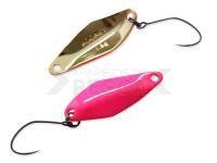 Cucharilla ondulante para trucha Nories Masukuroto Rooney 1.5g - #034 (Fluo-Pink / Gold)