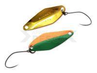 Cucharilla ondulante para trucha Nories Masukuroto Rooney 1.5g - #045 (Orange-Green / Gold)