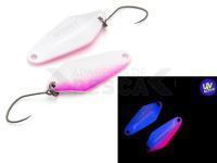 Cucharilla ondulante para trucha Nories Masukuroto Rooney 1.8g - #003 (P.white Pink / Perl)