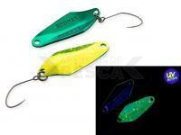 Cucharilla ondulante para trucha Nories Masukuroto Rooney 1.8g - #091 (Chartreuse Green)