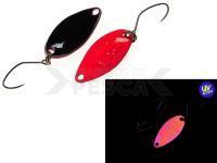 Cucharilla ondulante para trucha Nories Masukuroto Sofia 1.2g 22mm - #039 (Pink Glow / Black)