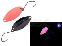 Cucharilla ondulante para trucha Nories Masukuroto Tulle 1.4g 24mm - #039 (Pink Glow / Black)