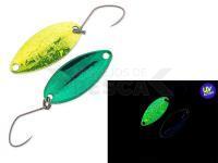 Cucharilla ondulante para trucha Nories Masukuroto Tulle 1.4g 24mm - #091 (Chartreuse Green)