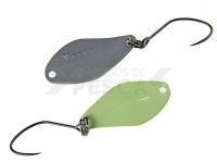 Cucharilla ondulante para trucha Nories Masukuroto Weeper 0.9g 20mm - #005 (Mint / Grey)