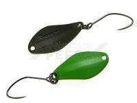 Cucharilla ondulante para trucha Nories Masukuroto Weeper 0.9g 20mm - #006 (Lime / Black)