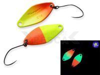 Cucharilla ondulante para trucha Nories Masukuroto Weeper 0.9g 20mm - #021 (Orange / F-Yellow)