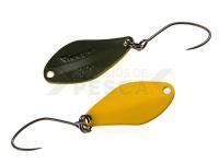 Cucharilla ondulante para trucha Nories Masukuroto Weeper 0.9g 20mm - #038 (Yellow / Oliv)