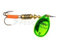 Cucharilla giratoria Mepps Aglia Platium Green #3 | 6.5g