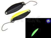 Cucharilla ondulante para trucha Nories Masukuroto 2.0g - #022 (Fluo-Yellow / Black)