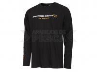 Savage Gear Signature Logo Long Sleeve T-Shirt Black Caviar - XXXL