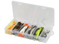 Savage Gear Cannibal Shad Kit 36pcs - L | 8 & 10cm | Mixed colors | #2/0: 1X 5G AND 2X 7.5G, #3/0: 1X 7.5G & 2X 10G