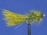 Mosca Crystal Bugger Olive no. 8