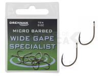 Anzuelos Drennan Eyed Wide Gape Specialist Micro Barbed - #10