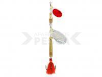 Cucharilla giratoria Jenzi Phantom-F Tandem 14g - Red/Silver Reflex