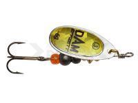 Cucharilla giratoria Effzett Fluo Spinner 10g #4 - Gold Prisma