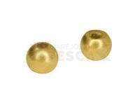 Gold beads 6,35mm