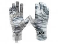 Flying Fisherman Guantes Sunbandit® Protective pro series gray water L/XL