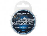 Hilo Fluorocarbono Savage Gear Semi-Soft Fluorocarbon LRF Clear 30m 0.17mm 1.86kg 4.10lb