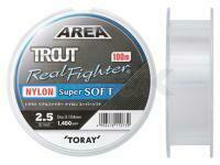 Monofilamento Toray Area Trout Real Fighter Nylon Super Soft 100m - 0.117mm 3lb