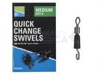 Preston Quick Change Swivels - Medium | 8 per pack