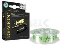 Hilo Monofilamento Dragon HM80 v.2 MONO | light green | 50m | 0.102mm | 1.74kg