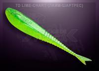 Vinilo Crazy Fish Glider 120mm - 7D lime-chart | Squid