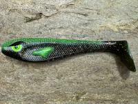 Señuelo blando Great Fish Rocky Ripper 13cm - black alien