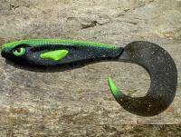 Señuelo Great Fish Rocky Twister Slim 15cm - black alien