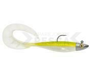 Vinilos Delalande Zand Curly 12cm + jig head 14g - 389 - NATURAL YELLOW