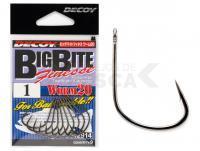 Anzuelos Decoy BigBite Finesse Worm20 NS BLACK - #2/0