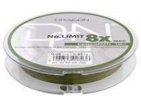 Trenzado Dragon No Limit 8X-Braid Camo Green 150m - 0.10mm