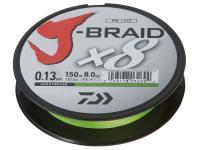 Trenzado Daiwa J-Braid 300m 0.10mm chartreuse