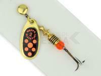 Cucharilla giratoria Mepps Black Fury Gold / Red Dots - #0 | 2g