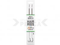 Korda Basix Hair Rigs Wide Gape Barbless #4B 25lb 2pcs