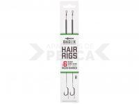 Korda Basix Hair Rigs Wide Gape Micro-Barbed #6 18lb 2pcs