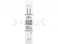 Korda Basix Hair Rigs Wide Gape Micro-Barbed #8 18lb 2pcs