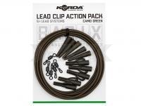 Korda Basix Lead Clip Action Pack Camo Green