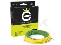 Línea Cortland Trout Boss Trout Series Floating | Green/Yellow | 100ft | WF2F