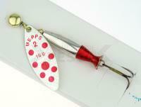 Cucharilla giratoria Mepps Aglia Long Heavy - Silver / Red Dots #1+/12g