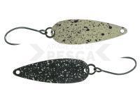 Cucharilla ondulante para trucha Molix Lover Area Spoon 1.8 g (1/16 oz) - 335 Mat White / Black Splatter