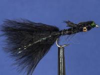 Mosca Marabou Damsel Nymph Black no. 10