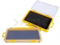 Caja Meiho Slit Form J Foam Insert Case  - Clear / Yellow