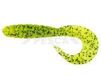 Vinilo Fishup Mighty Grub 3.5ich | 90mm - Chartreuse/Black