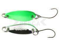 Cucharillas ondulantes Mikado Mini Spoon 24mm 1.5g - Fluo Green/Silver