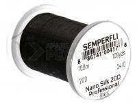 Thread Semperfli Nano Silk Pro 20D 100m 109yds 24/0 - Black