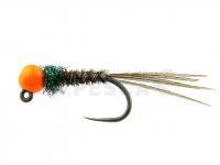 Jig Nymph Partridge/Fl.orange bead - no. 12