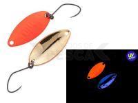 Cucharilla ondulante para trucha Nories Masukuroto Tulle 1.4g 24mm - #001 (Fluo- Red / Gold)