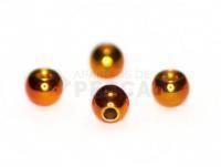 Orange metalic beads 3,8mm