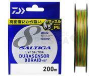 Trenzado Daiwa UVF Saltiga Dura Sensor X8 + Si2 Multicolor 200m #0.6